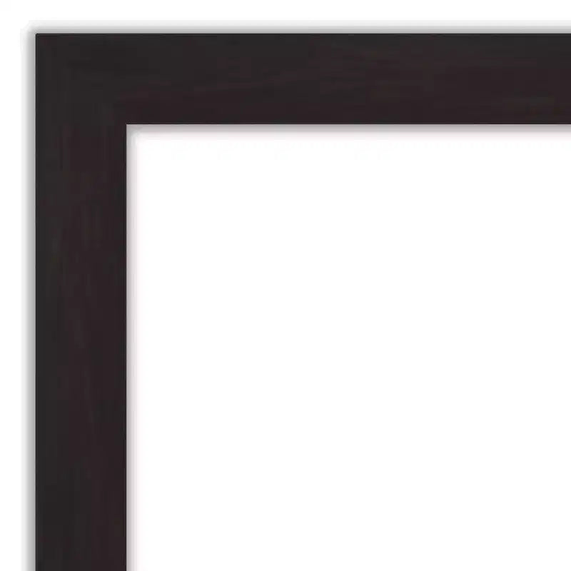 Miroir mural étroit expresso 42" x 31" sans biseau