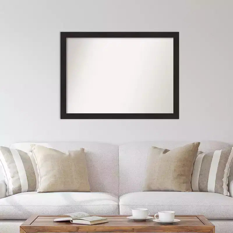 Miroir mural étroit expresso 42" x 31" sans biseau