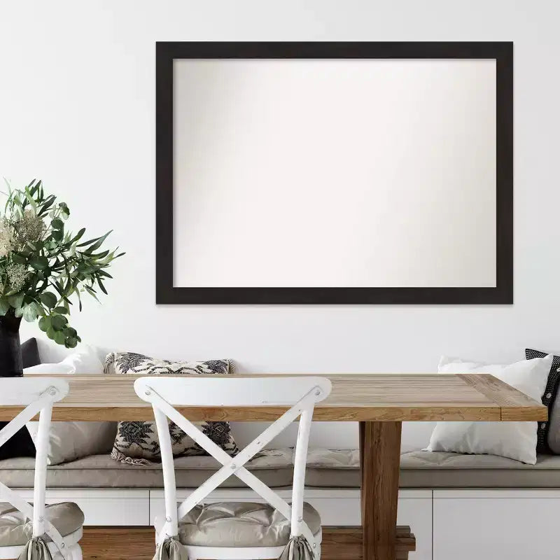 Miroir mural étroit expresso 42" x 31" sans biseau