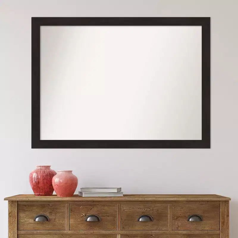 Miroir mural étroit expresso 42" x 31" sans biseau