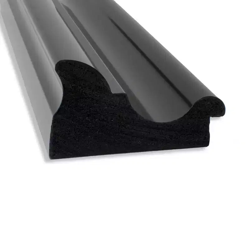 Miroir mural colonial noir 42"x30" sans biseau | Style moderne, cadre en polystyrène