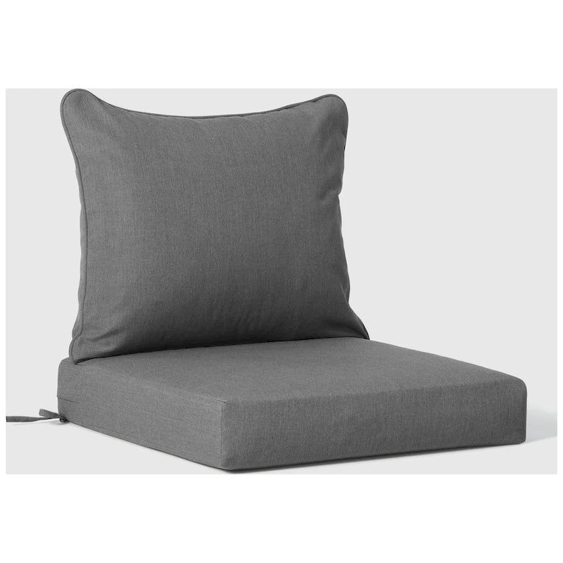 Polytrends Birchwood Fauteuil club d'extérieur profond toutes saisons en PEHD blanc avec coussins (1 pièce)