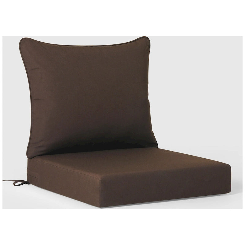 Polytrends Birchwood Fauteuil club d'extérieur profond toutes saisons en PEHD blanc avec coussins (1 pièce)