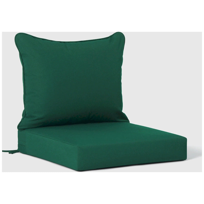 Polytrends Birchwood Fauteuil club d'extérieur profond toutes saisons en PEHD blanc avec coussins (1 pièce)
