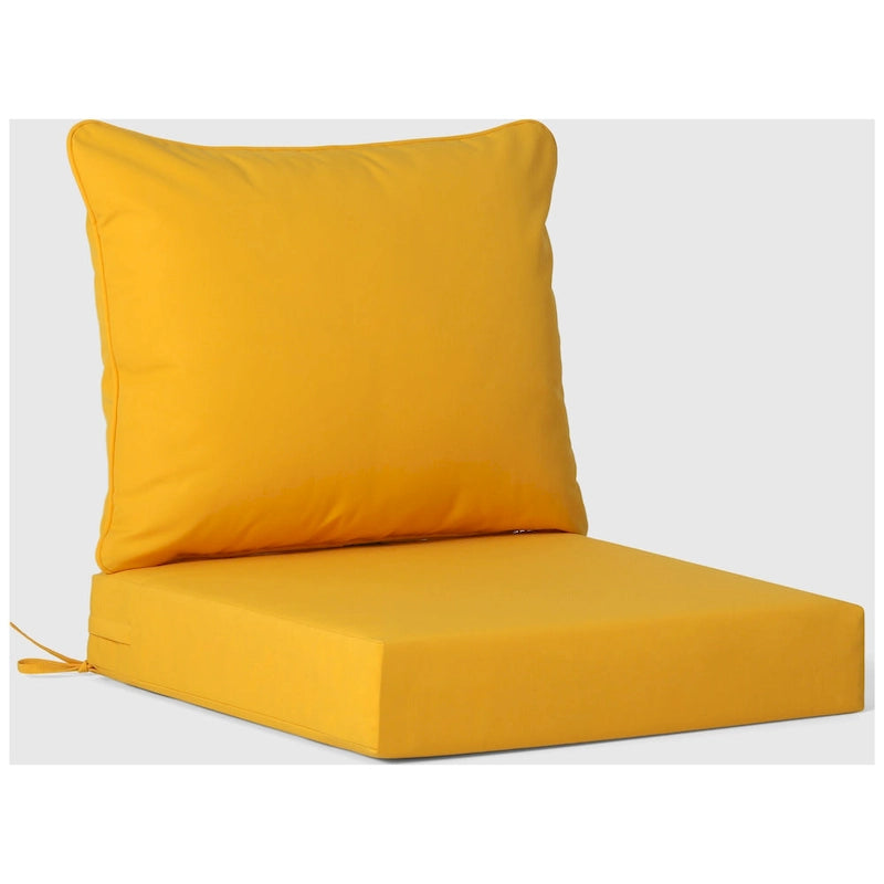 Polytrends Birchwood Fauteuil club d'extérieur profond toutes saisons en PEHD blanc avec coussins (1 pièce)