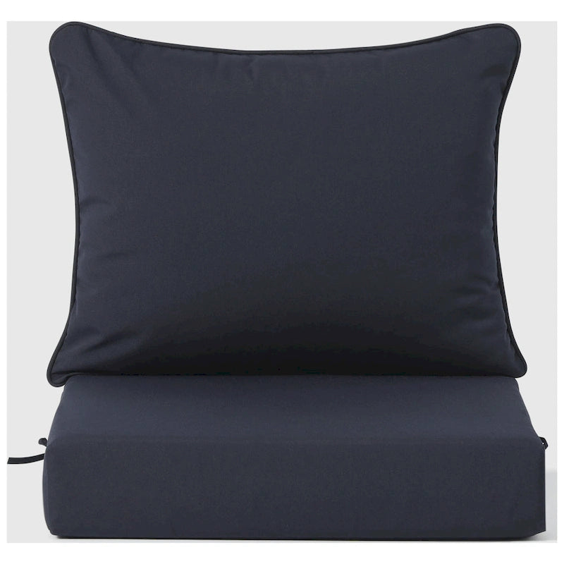 Polytrends Birchwood Fauteuil club d'extérieur profond toutes saisons en PEHD blanc avec coussins (1 pièce)