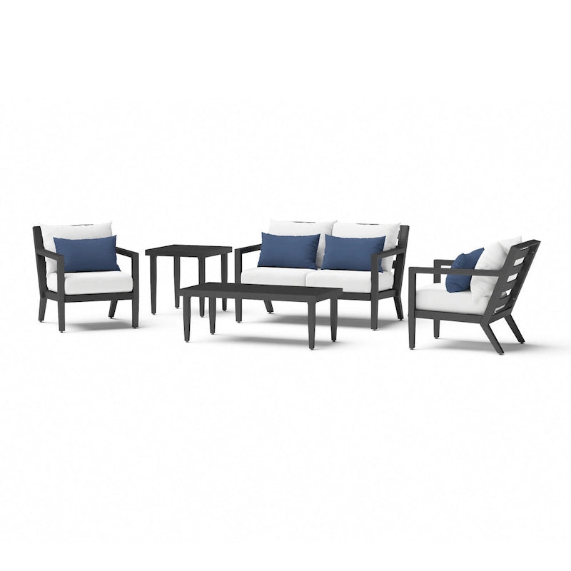Ensemble de mobilier de jardin Thelix 5 pièces Sunbrella