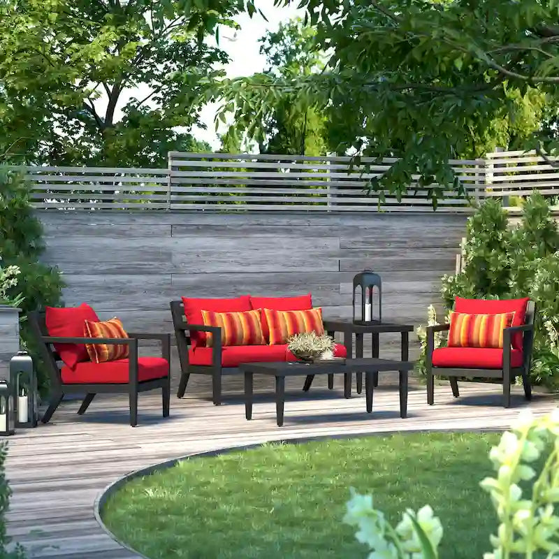 Ensemble de mobilier de jardin Thelix 5 pièces Sunbrella