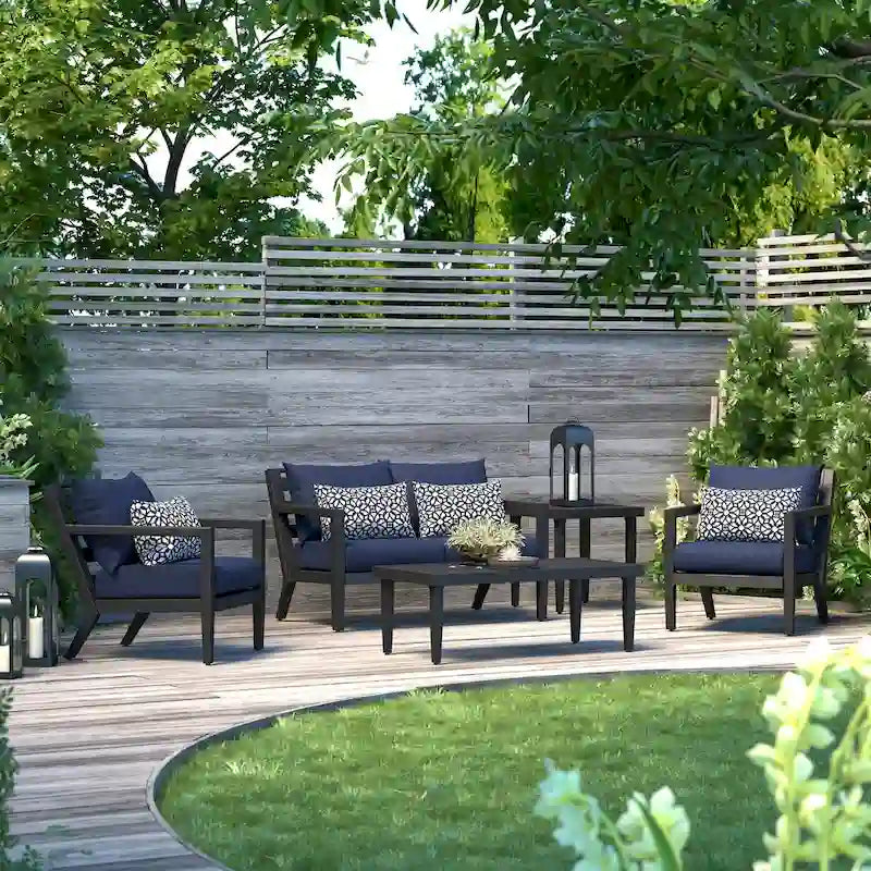 Ensemble de mobilier de jardin Thelix 5 pièces Sunbrella