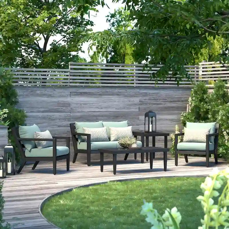 Ensemble de mobilier de jardin Thelix 5 pièces Sunbrella