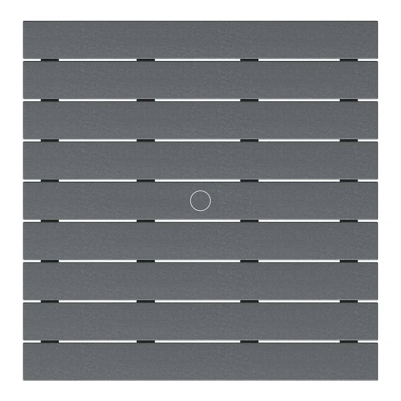 Polytrends Laguna – Ensemble de conversation d’extérieur 5 pièces avec chaises Adirondack et table basse carrée
