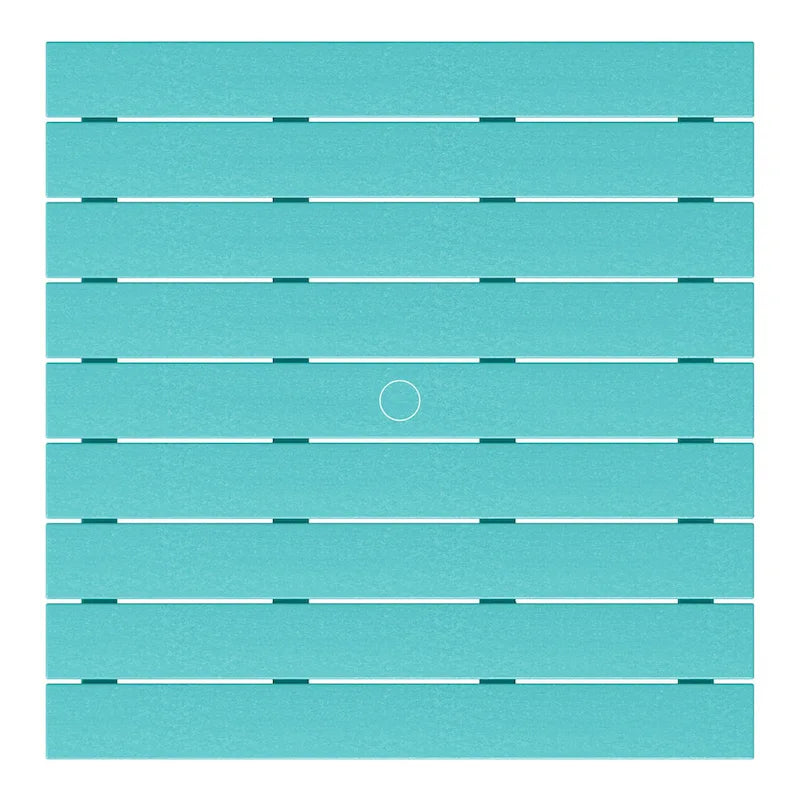 Polytrends Laguna – Ensemble de conversation d’extérieur 5 pièces avec chaises Adirondack et table basse carrée