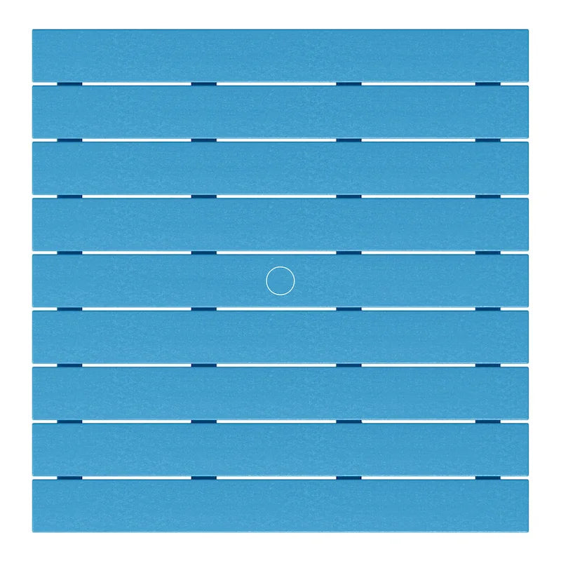 Polytrends Laguna – Ensemble de conversation d’extérieur 5 pièces avec chaises Adirondack et table basse carrée