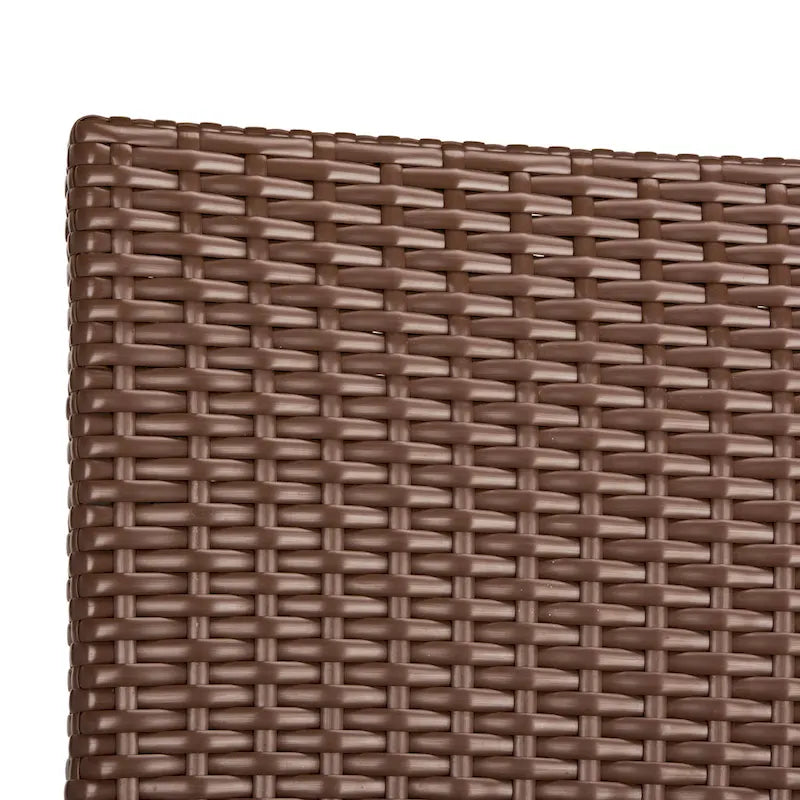 SAFAVIEH Kelda Chaise empilable marron avec accoudoirs (lot de 2) - 22L x 23P x 34H