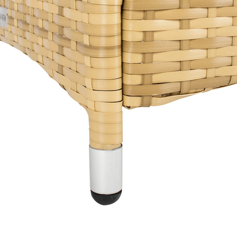 SAFAVIEH Ensemble de conversation de patio 4 pièces Bandele pour l'extérieur - 41W x 23D x 31H