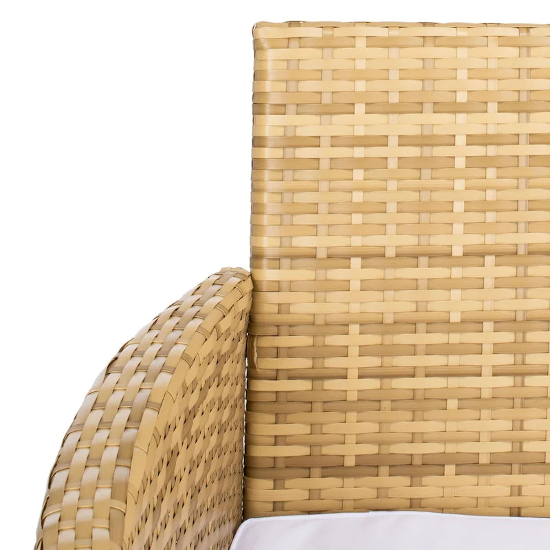 SAFAVIEH Ensemble de conversation de patio 4 pièces Bandele pour l'extérieur - 41W x 23D x 31H