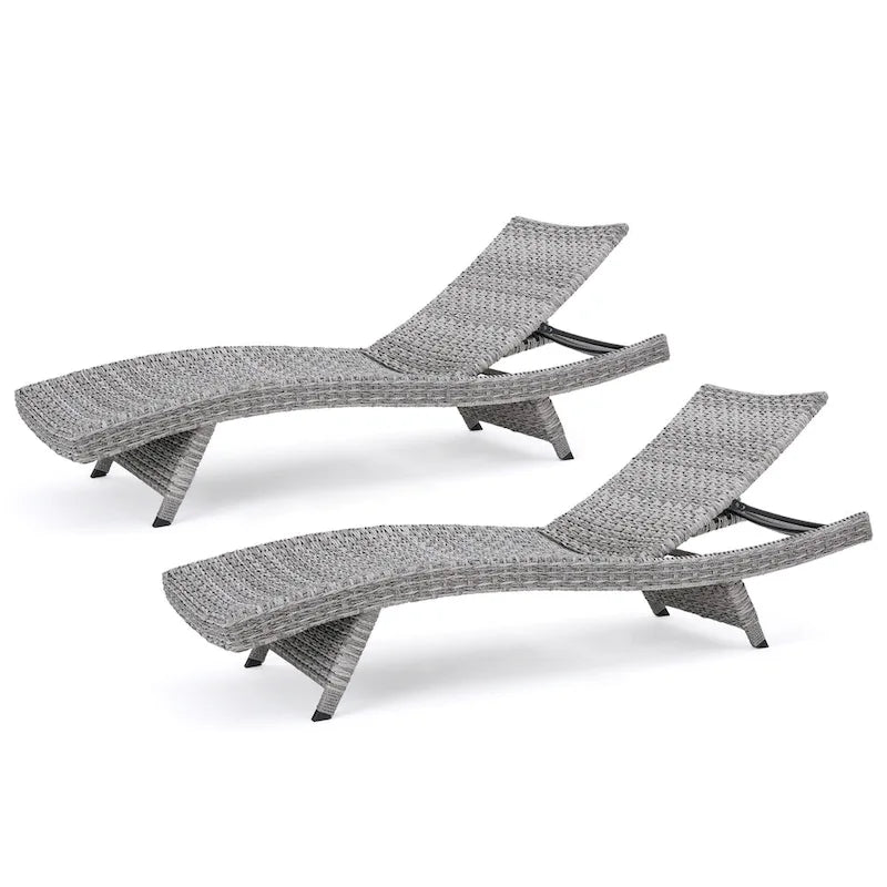 Chaise longue en osier Crète