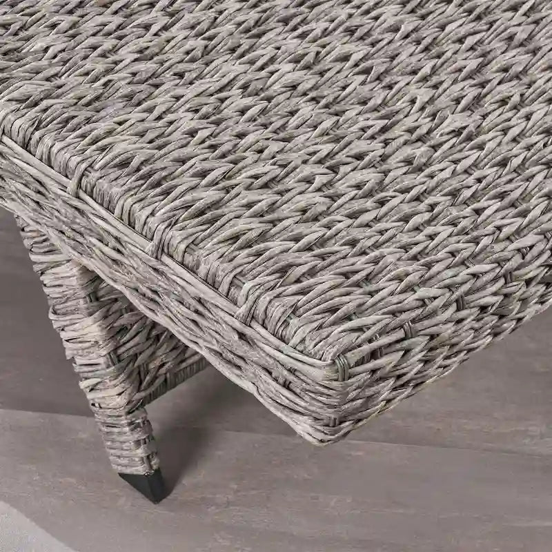 Chaise longue en osier Crète