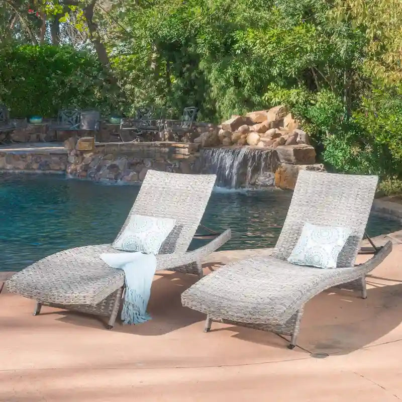 Chaise longue en osier Crète
