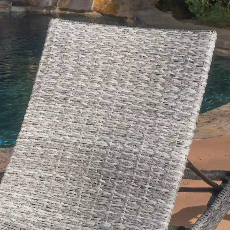 Chaise longue en osier Crète