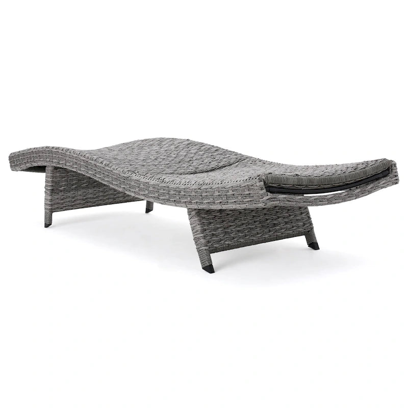 Chaise longue en osier Crète