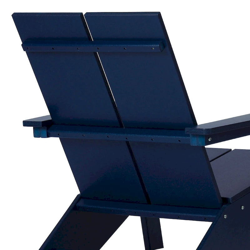 Chaise Adirondack moderne Polytrends Coastin en polymère (lot de 2), noire