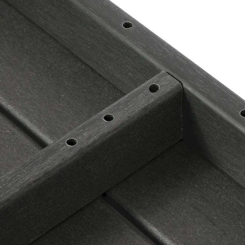 Ensemble de sectionnel profond 6 pièces pour patio Polytrends Endless avec cadre gris
