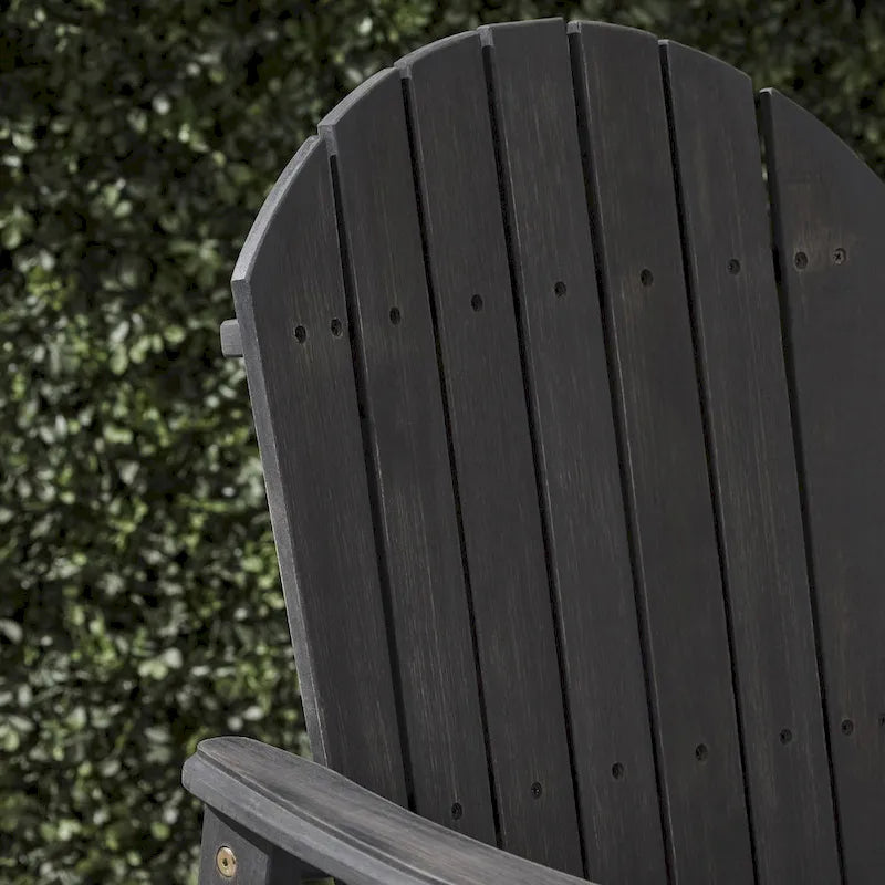 Chaises de salle à manger Adirondack d'extérieur en bois (lot de 2)