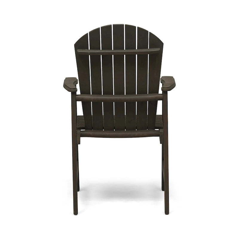 Chaises de salle à manger Adirondack d'extérieur en bois (lot de 2)