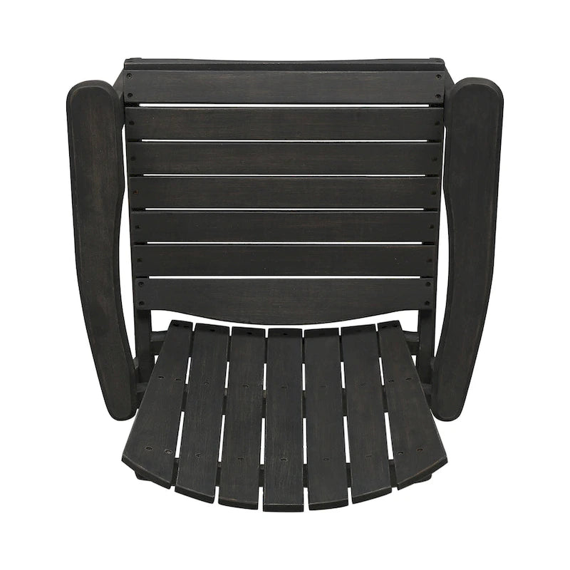 Chaises de salle à manger Adirondack d'extérieur en bois (lot de 2)