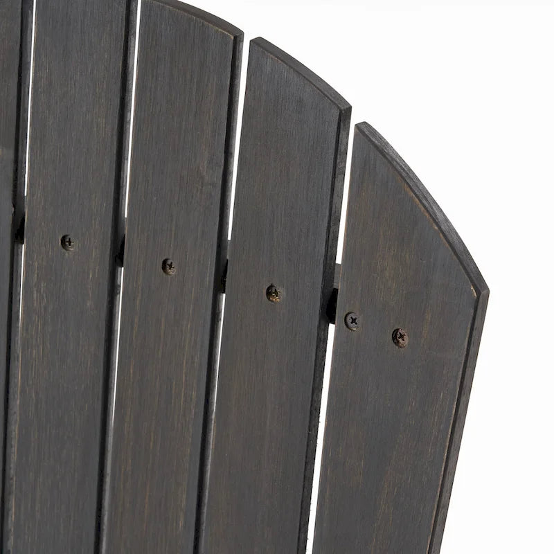 Chaises de salle à manger Adirondack d'extérieur en bois (lot de 2)