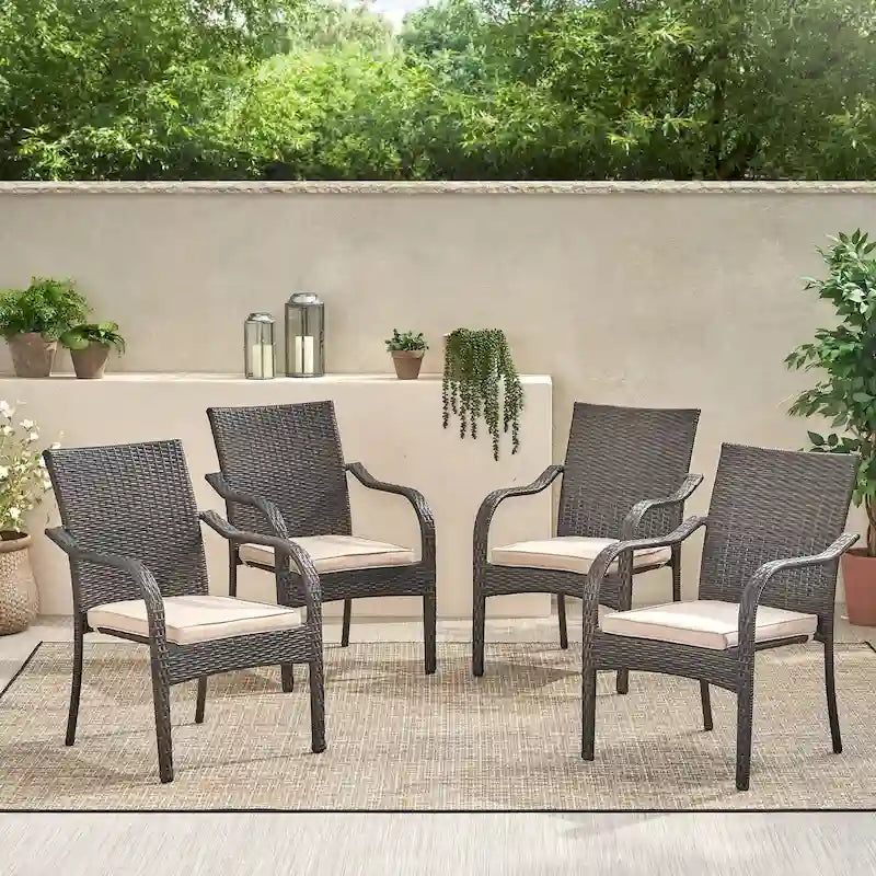 Chaises empilables 4 pces