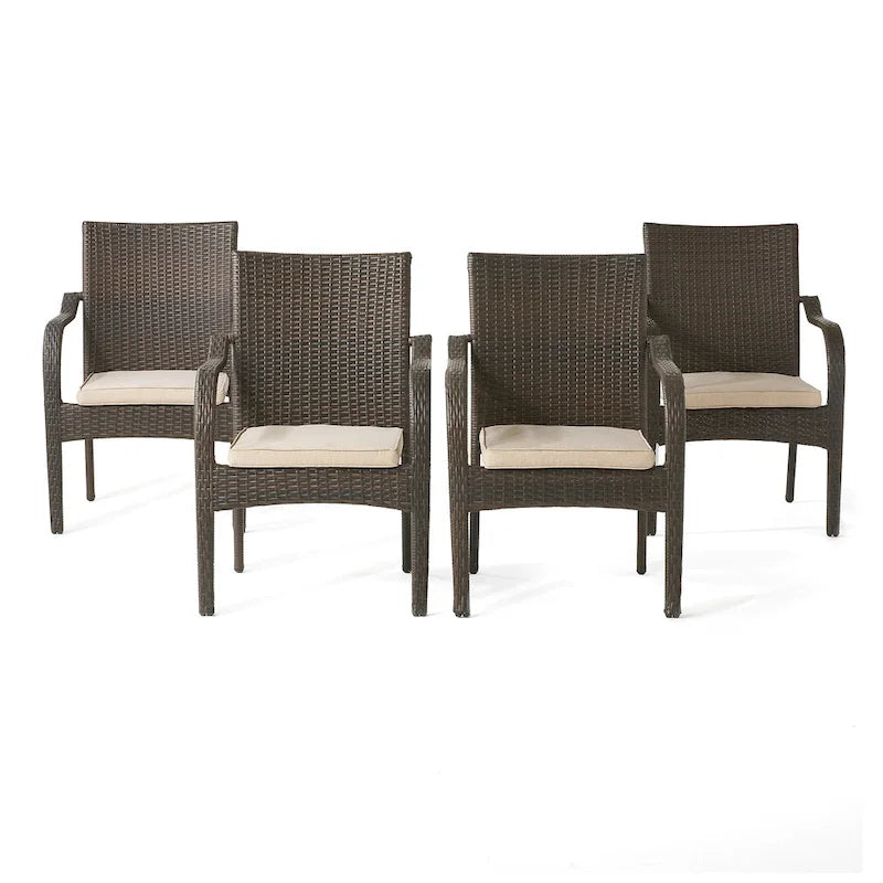 Chaises empilables 4 pces