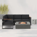 Christopher Knight Home - Ensemble table foyer au propane Mason avec support de réservoir pratique