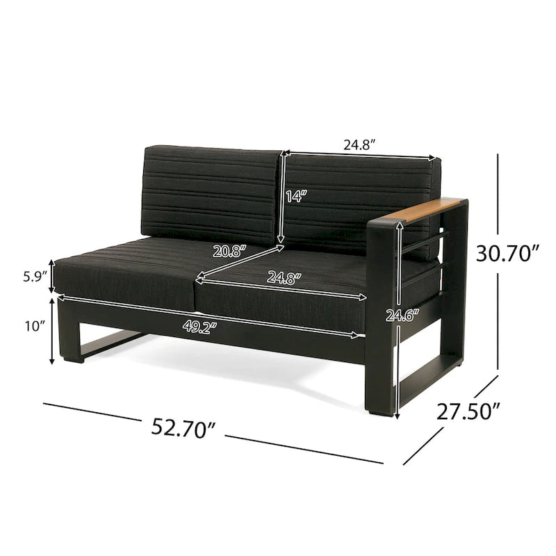 Christopher Knight Home - Ensemble table foyer au propane Mason avec support de réservoir pratique