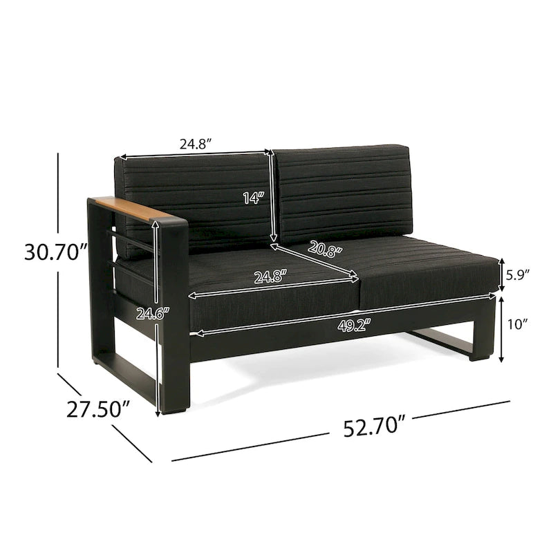 Christopher Knight Home - Ensemble table foyer au propane Mason avec support de réservoir pratique