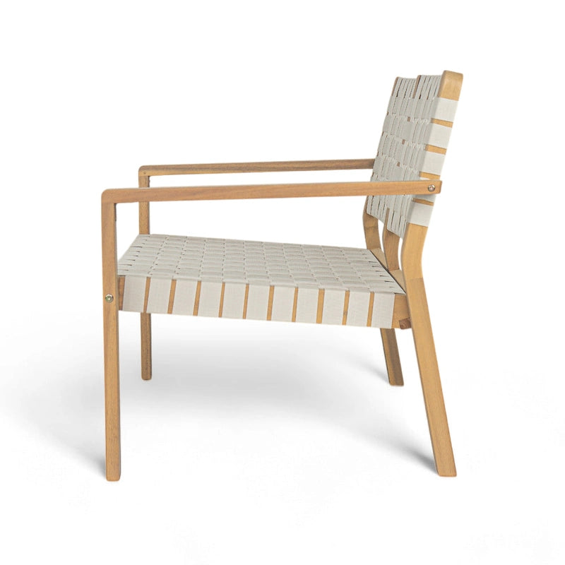 Christopher Knight Home - Causeuse d'extérieur en bois d'acacia Hilary avec corde tressée, canapé 2 places