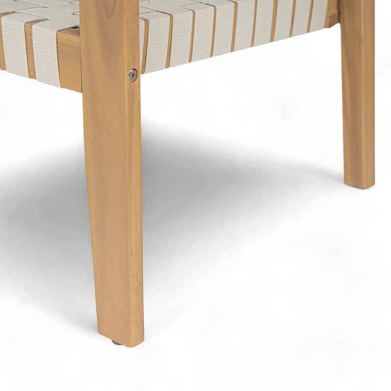 Christopher Knight Home - Causeuse d'extérieur en bois d'acacia Hilary avec corde tressée, canapé 2 places