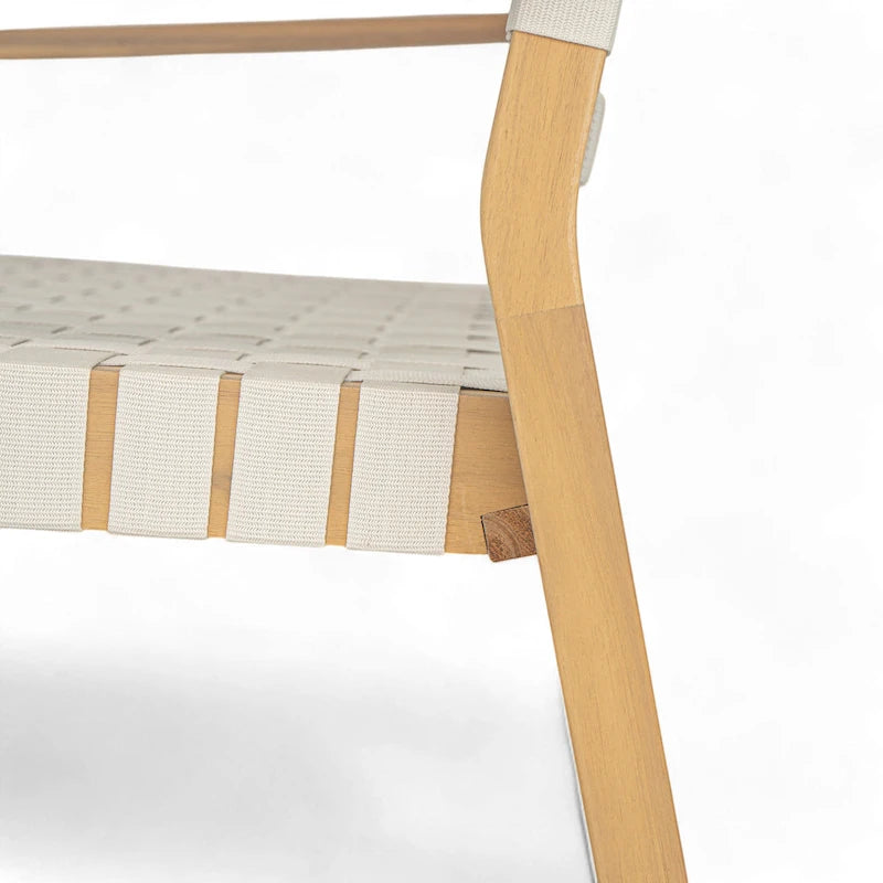 Christopher Knight Home - Causeuse d'extérieur en bois d'acacia Hilary avec corde tressée, canapé 2 places