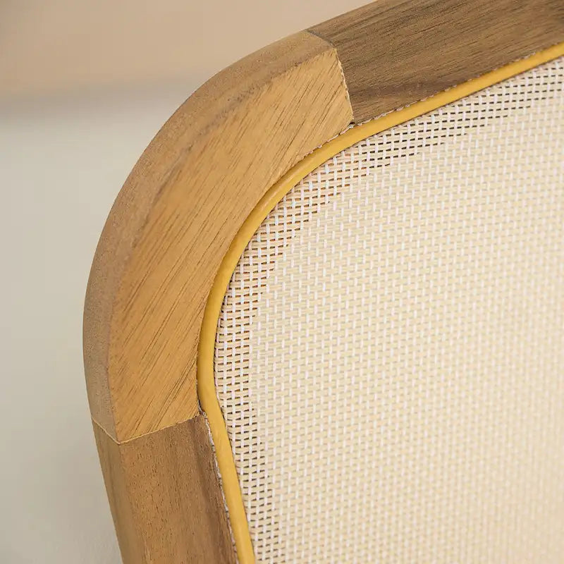 Fauteuil de club en bois et textilène Lenrn avec cadre en acacia et coussins résistants à l'eau par Christopher Knight Home