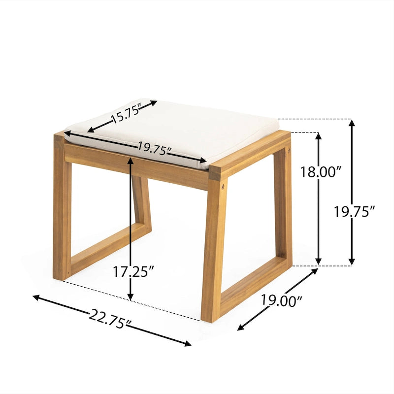 Banc de salle à manger Christopher Knight Home en bois d'acacia (lot de 2)