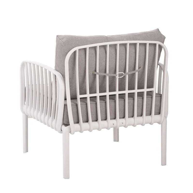 Christopher Knight Home - Ensemble de patio extérieur Ashton 4 pièces avec sièges profonds modulaires et table basse, conception résistante aux intempéries