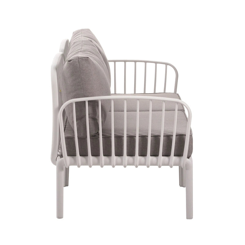 Christopher Knight Home - Ensemble de patio extérieur Ashton 4 pièces avec sièges profonds modulaires et table basse, conception résistante aux intempéries