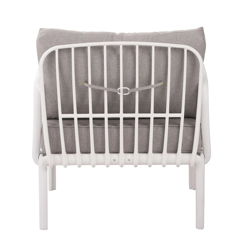 Christopher Knight Home - Ensemble de patio extérieur Ashton 4 pièces avec sièges profonds modulaires et table basse, conception résistante aux intempéries