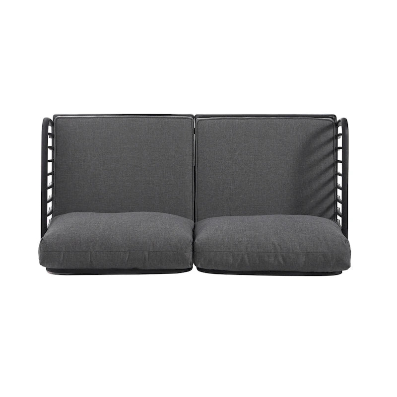 Christopher Knight Home - Ensemble de patio extérieur Ashton 4 pièces avec sièges profonds modulaires et table basse, conception résistante aux intempéries