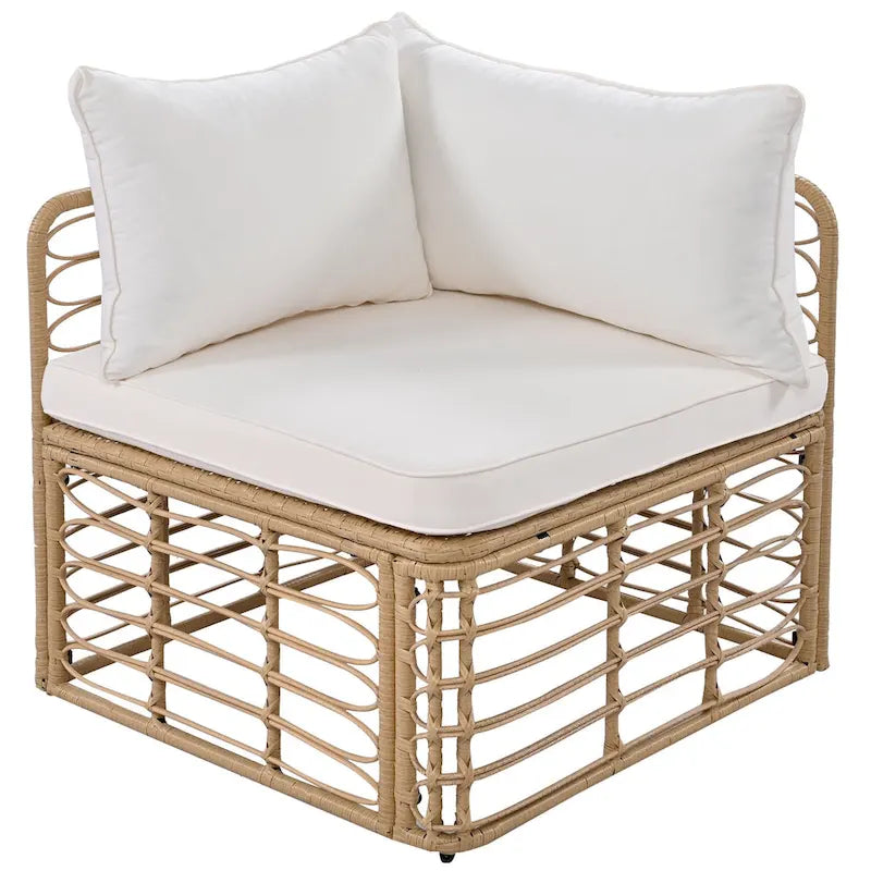 Ensemble de canapé d'angle de jardin moderne Tayla par GDFStudio