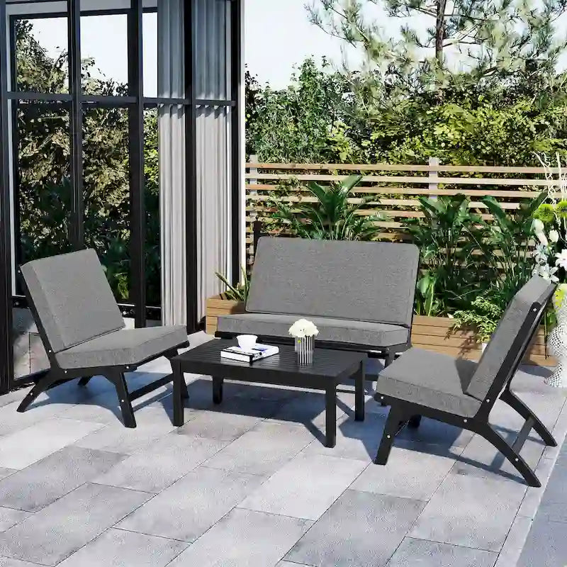 4-Piece V-shaped Seating Group