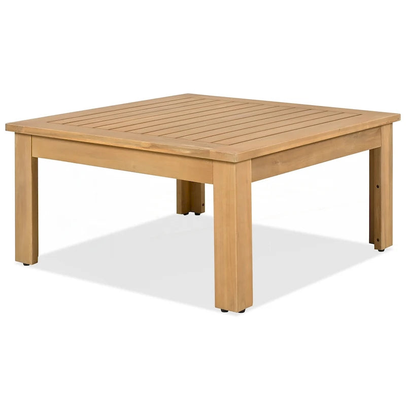 Ensemble de canapé d'extérieur 4 pièces en bois d'acacia