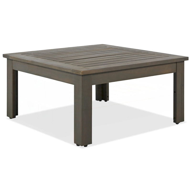 Ensemble de canapé d'extérieur 4 pièces en bois d'acacia