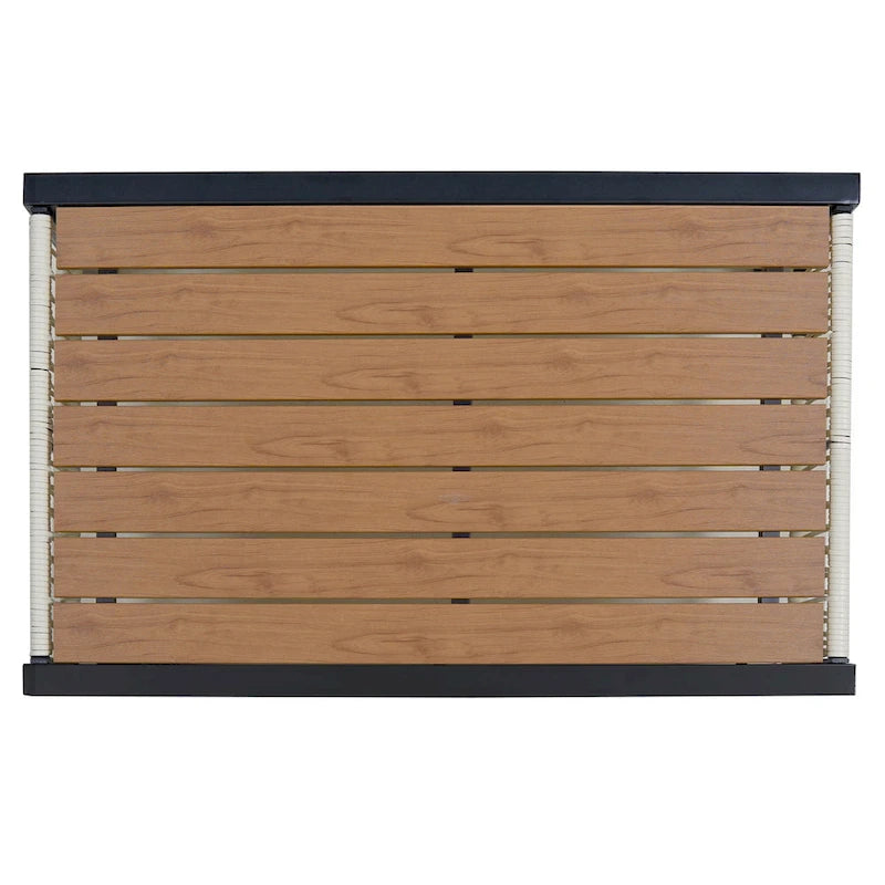 Ensemble de canapé en fer d'extérieur multi-personnes avec table